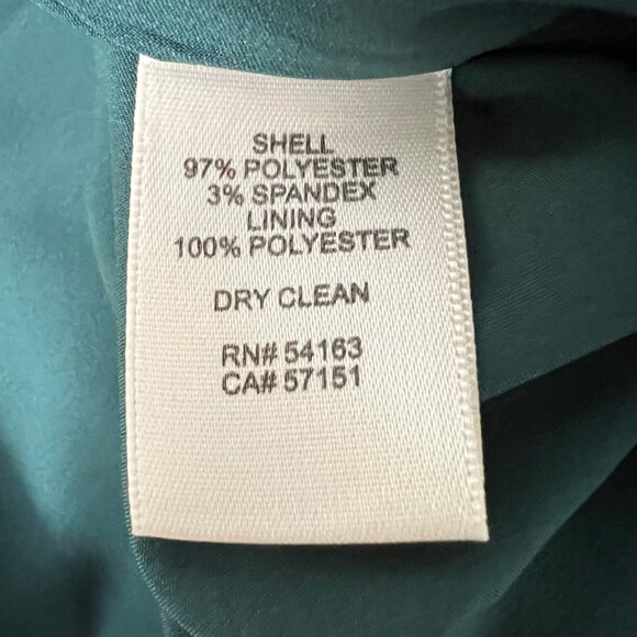 Eliza J Womens Petite Emerald Green Tiered Ruffle Knit Dress 3/4 Sleeve size 4P - Picture 11 of 12